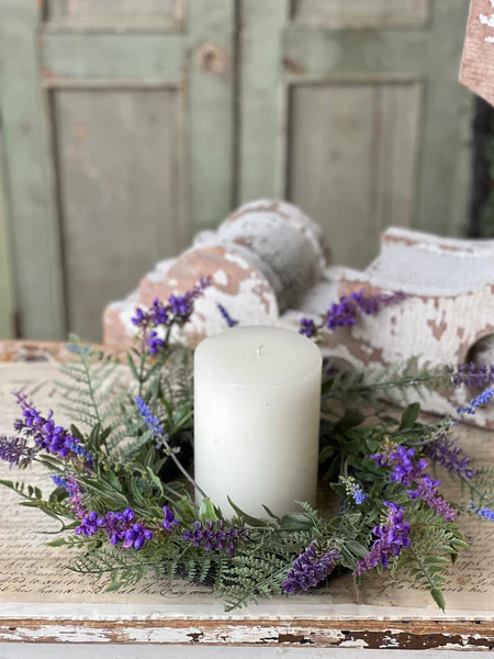Chastain Lavender Candle Ring 16" with 6" Inner - Image 3