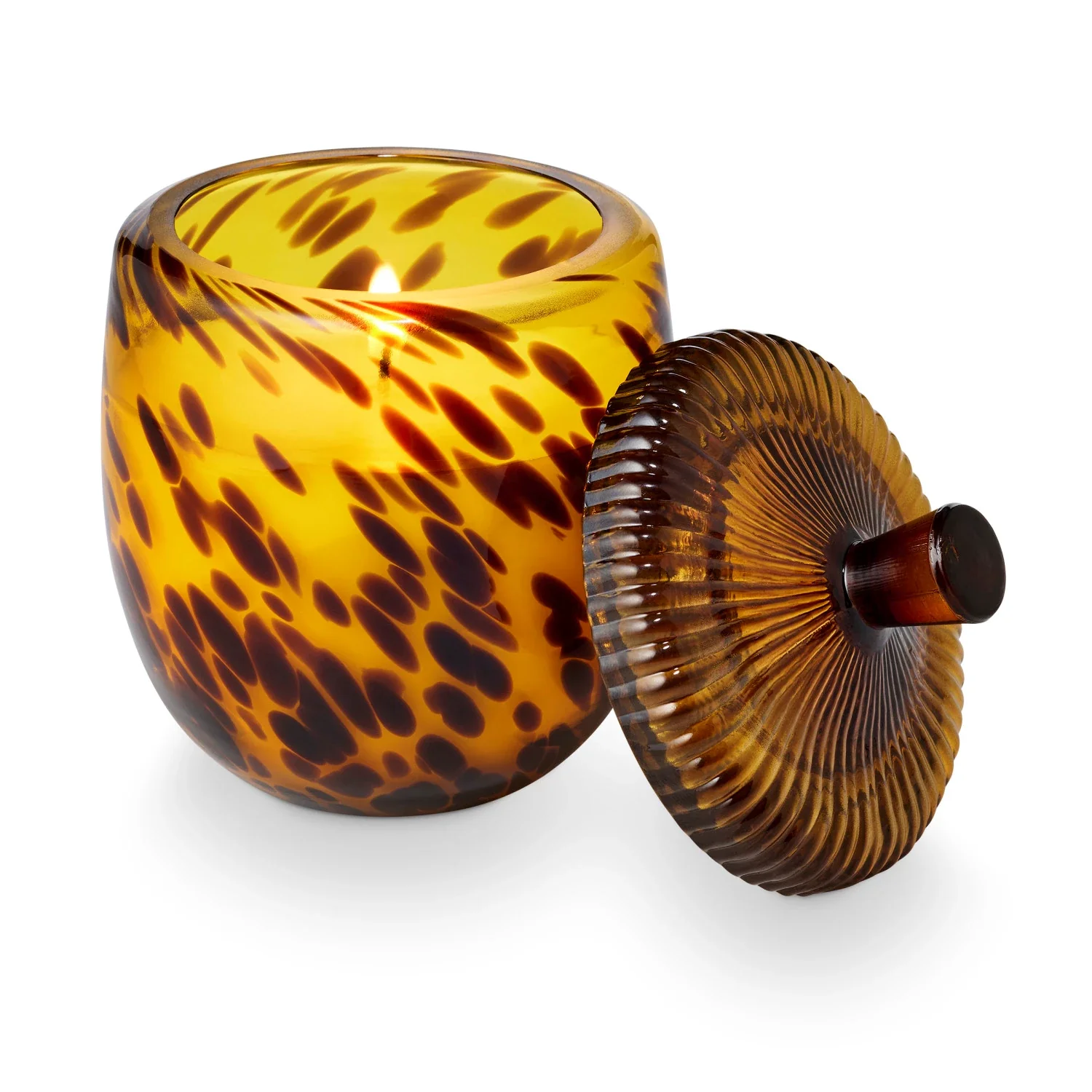 Glass Acorn Candle - Woodfire Scent - Image 3