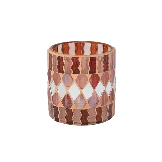 Glass Mosaic Tealight Votive Holder - Choose Style - Image 3