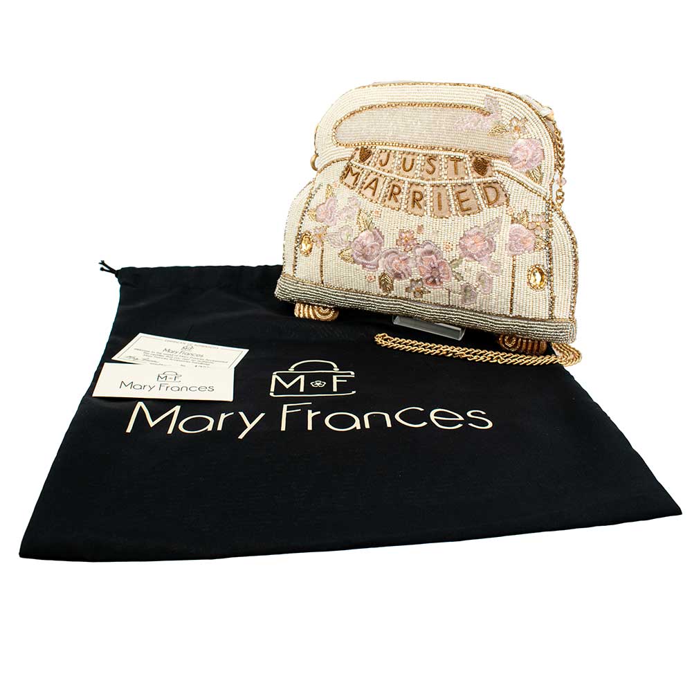 Mary Frances Just Married Beaded Car Image Crossbody Handbag - Image 7